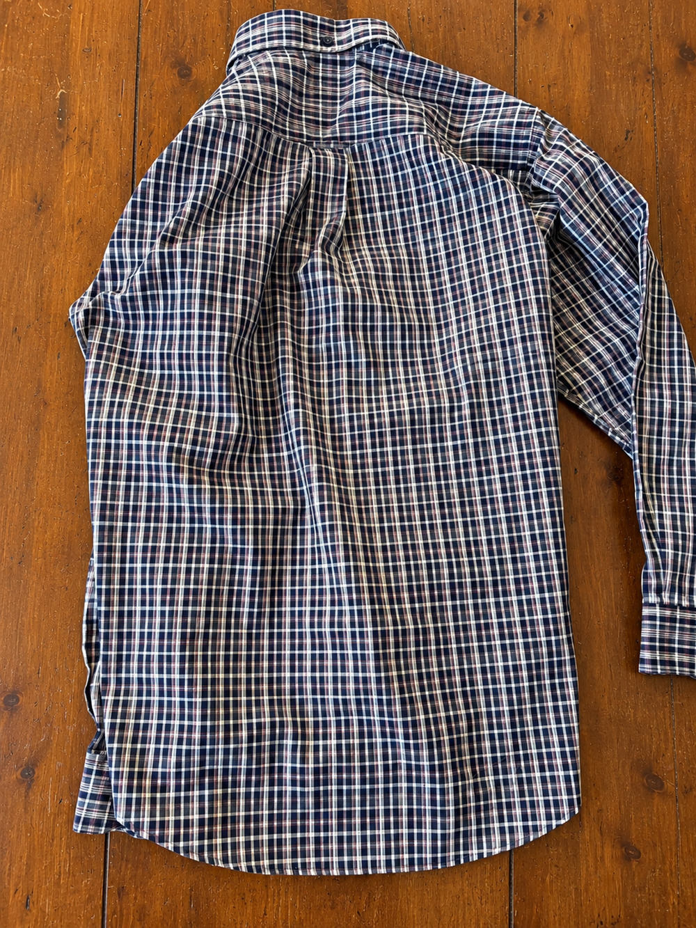 Nordstrom Smartcare Men’s M Plaid Wrinkle Free Button Down Shirt Cotton